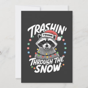 Invitación Pasar por los divertidos Navidades de Raccoon