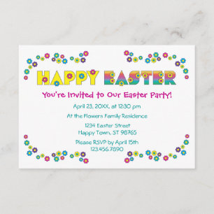 Invitación Pascua feliz