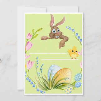 Invitación Pascua feliz