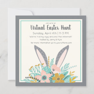 Invitación Pascua virtual de Bunny Ears