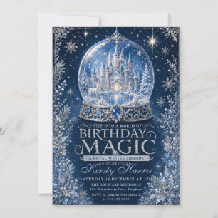 Invitación Pase a un mundo de magia de cumpleaños