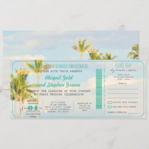 Invitación Pase de Abordaje de PixDezines + Boda de Ensueño e