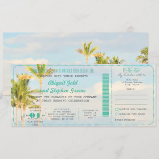 Invitación Pase de Abordaje de PixDezines + Boda de Ensueño e