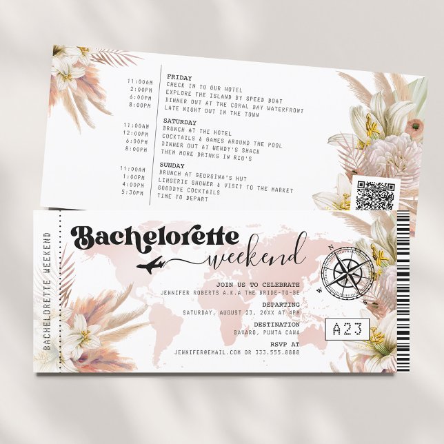 Invitación Pase de Abordaje para Fin de Semana de Despedida d (Subido por el creador)