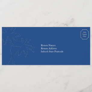 Invitación Pase de abordar para RSVP de boda en Bali