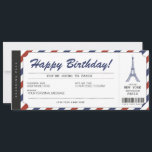 Invitación Pase de Abordar para Sorpresa de Viaje a París Vac<br><div class="desc">EDITABLE. ¡Regala a tus familiares y amigos un viaje a la Ciudad del Amor! ¡Personaliza tu pase de abordar hoy mismo! Para un diseño personalizado,  por favor envíame un mensaje.</div>