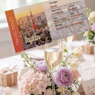 Invitación Pase de Abordar Sorpresa Viaje a Japón