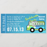 Pase de autobús para despedida de soltera