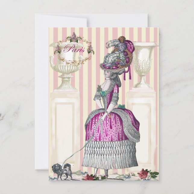 Invitación Paseo de la mañana por los Campos Elíseos (Anverso)