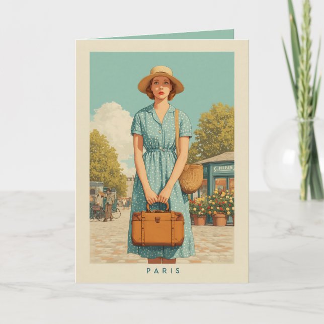 Invitación Paseo de verano por París (Anverso)