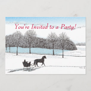 Invitación Paseo del trineo