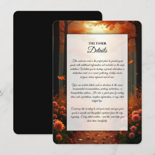 Invitación Paseo por el Bosque Otoñal de la Ámbar Dorada
