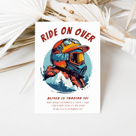 Invitación Paseo por la fiesta de cumpleaños de Snowboard