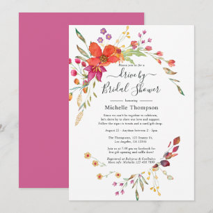 Invitación Paseo primaveral de flores silvestres por ducha de