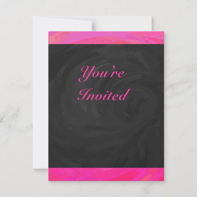 Invitación Pasiego rosa personalizado (Anverso)