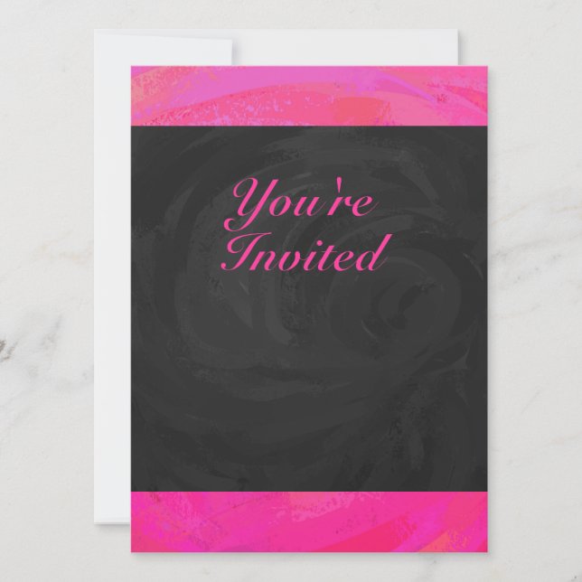 Invitación Pasiego rosa personalizado (Anverso)