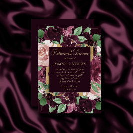 Invitación Pasión amorosa | Dramática cena de ensayo púrpura