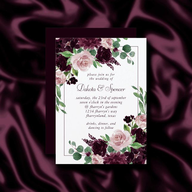 Invitación Pasiones amorosas | Dramático Bouquet de Rosas de  (Subido por el creador)