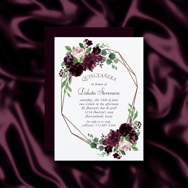 Invitación Pasiones amorosas | Dramático cumpleaños del vino  (Subido por el creador)