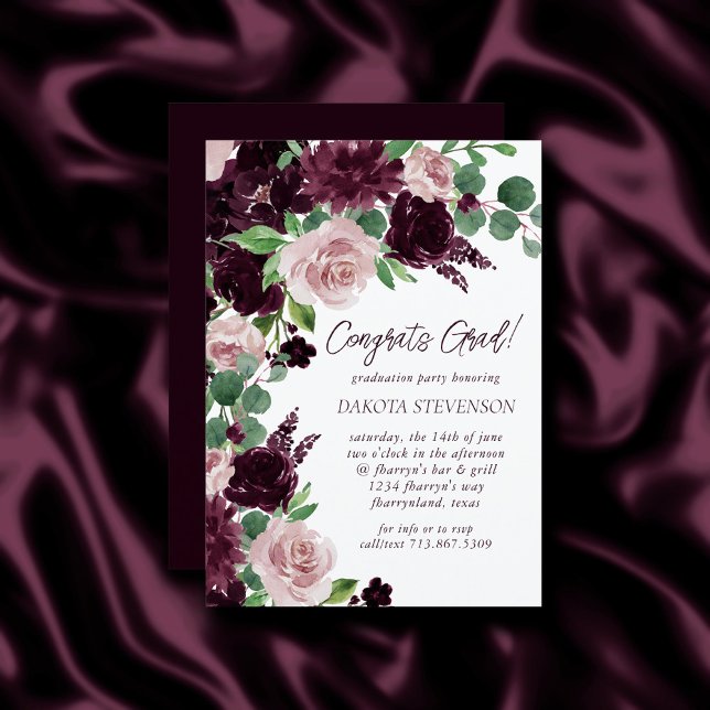 Invitación Pasiones amorosas | Graduación Dramática De Vino P (Subido por el creador)