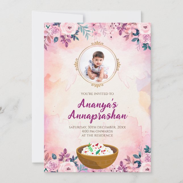 Invitación Pasni invita a la ceremonia de alimentación del pr (Anverso)