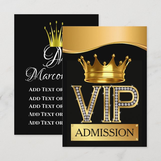 INVITACIÓN PASO VIP (Anverso / Reverso)