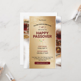 Invitación Passover Event Flyer Template
