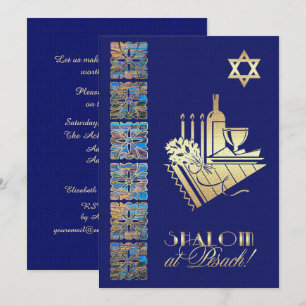 Invitación Passover Seder Custom Flat