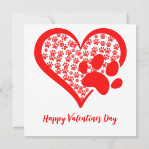 Invitación Pasta de perro del gato del corazón del amor, rega