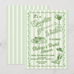 Invitación Pasta de vaquero italiano al estilo Spaghetti West