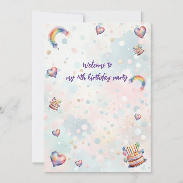 Invitación Pastel (Anverso)