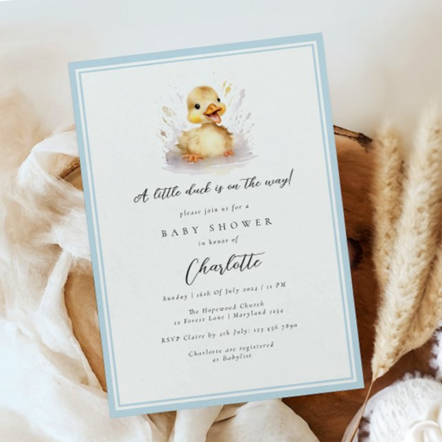 Invitación Pastel azul pequeño Baby Shower (Subido por el creador)