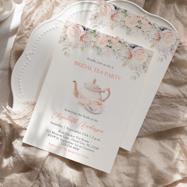 Invitación Pastel Blooms Bridal Tea Fiesta (Subido por el creador)