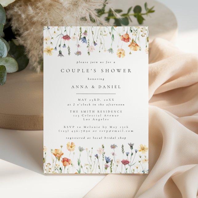 Invitación Pastel Boho Wildflower Fiesta de Despedida de Solt (Subido por el creador)