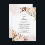 Invitación Pastel Botánico Floral Fiesta de Cumpleaños 60<br><div class="desc">Postal de invitación a la fiesta de cumpleaños 60th Botanical Pastel Floral 60th Party, usted puede fácilmente personalizar con los detalles de su fiesta haciendo clic en el botón "Personalizar". Presenta un moderno ramo floral, una suculenta tipografía de escritura moderna. Perfecto para una invitación sorpresa de fiesta para cualquier celebración...</div>