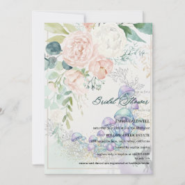 Invitación Pastel Bouquet Bridal Shower Invitation