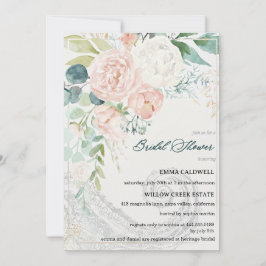 Invitación Pastel Bouquet Bridal Shower Invitation