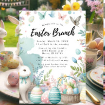 Pastel Bunny Easter Brunch y Egg Hunt