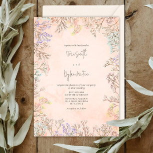 Invitación Pastel de agua Boda de aliento del bebé