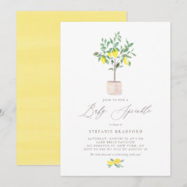 Invitación Pastel de agua Lemon Tree Bebé Sprinkle