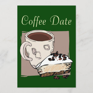 Invitación Pastel de café