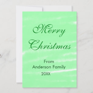 Invitación Pastel de color verde acuarela feliz navidad navid