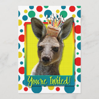 Invitación Pastel de cumpleaños - Kangaroo