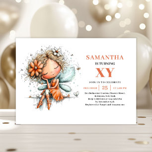 Invitación Pastel de Cumpleaños número 6 de Niña H