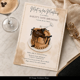 Invitación Pastel de cumpleaños un poquito más viejo