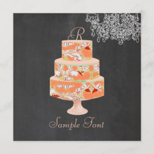 Invitación Pastel de flores monograma alice de PixDezines