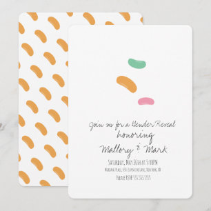 Invitación Pastel de Gelatina para Revelación de Género