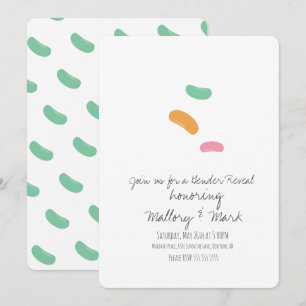 Invitación Pastel de Gelatina para Revelación de Sexo
