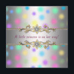 Invitación Pastel Dots Princeess Baby Shower<br><div class="desc">Elegante bebé niña de polka pastel con adornos de oro y diamante 'princes está en camino' invitación a la ducha de bebé princesa princesa. Esta hermosa invitación a una ducha de bebé pastel se personaliza fácilmente para tu evento simplemente eligiendo el botón "Personalizar it!" para empezar a añadir los detalles...</div>