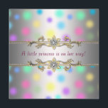 Invitación Pastel Dots Princeess Baby Shower<br><div class="desc">Elegante bebé niña de polka pastel con adornos de oro y diamante 'princes está en camino' invitación a la ducha de bebé princesa princesa. Esta hermosa invitación a una ducha de bebé pastel se personaliza fácilmente para tu evento simplemente eligiendo el botón "Personalizar it!" para empezar a añadir los detalles...</div>